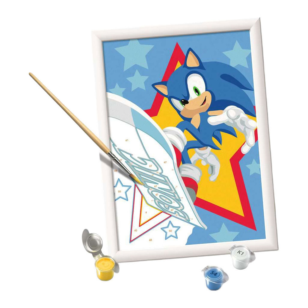 Ravensburger CreArt Schilderen op Nummer - Speedy Sonic