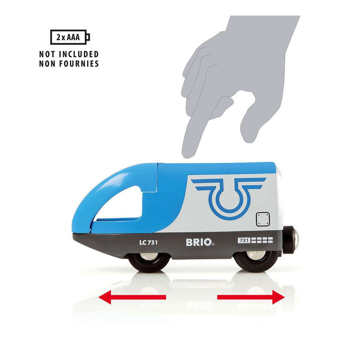 Brio Treinset met Perron en Twee Treinen - 42dlg.