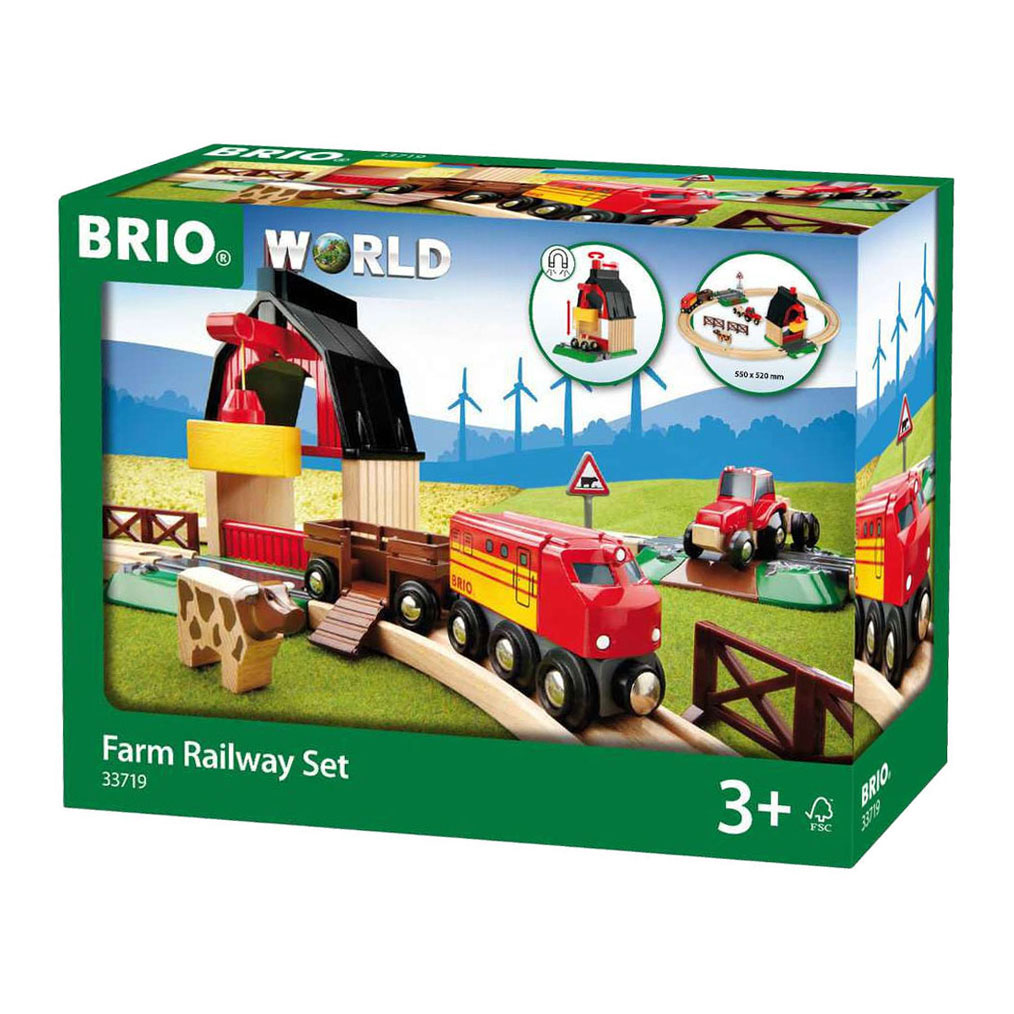 Brio Eisenbahnset mit Bauernhof – 20 Teile