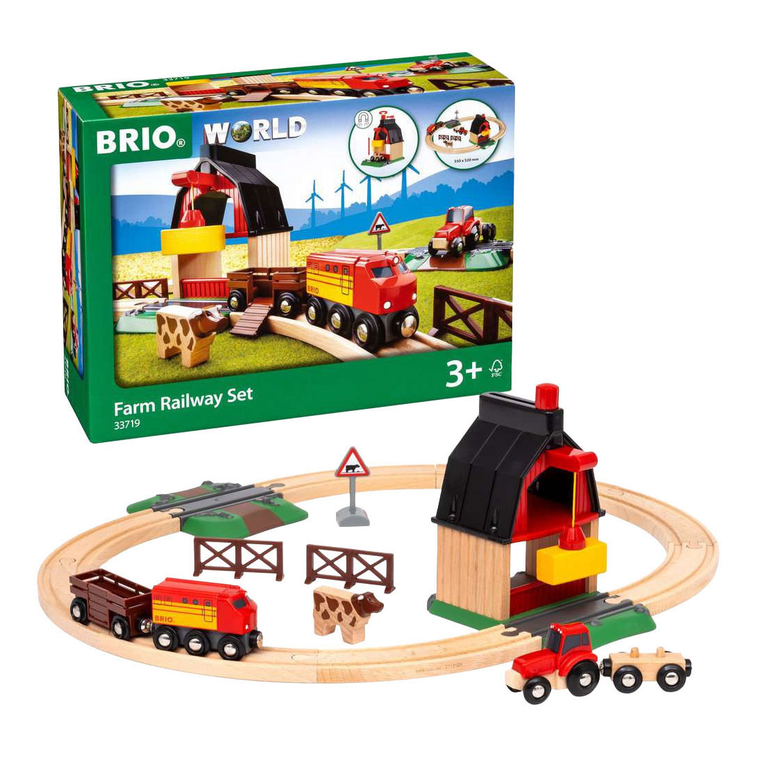 Brio Eisenbahnset mit Bauernhof – 20 Teile