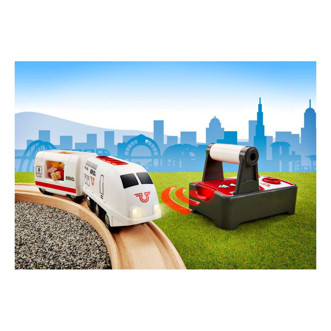 Brio RC Bestuurbare Locomotief met Licht en Geluid