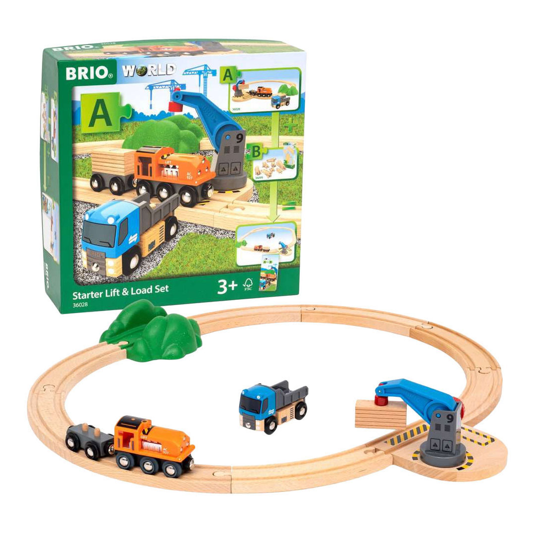 Brio Train Set Lift and Load Starter Set - 14-teilig.