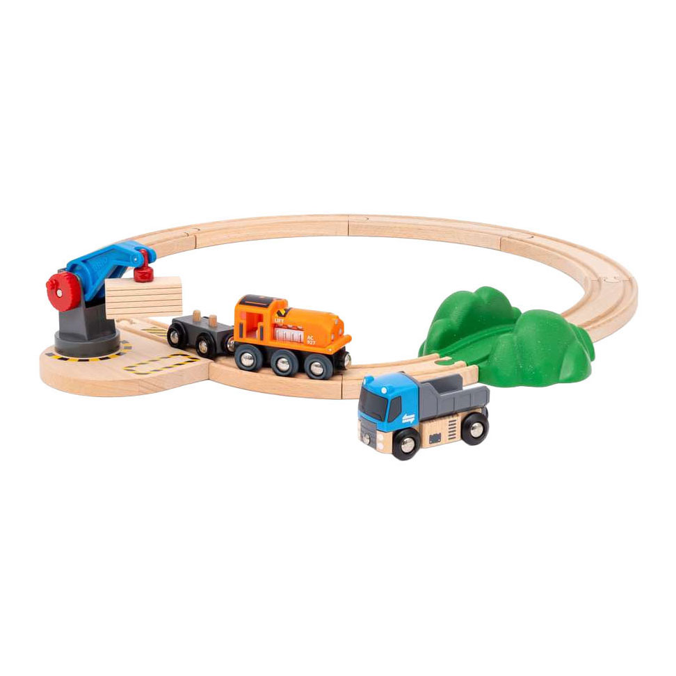 Brio Train Set Lift and Load Starter Set - 14-teilig.