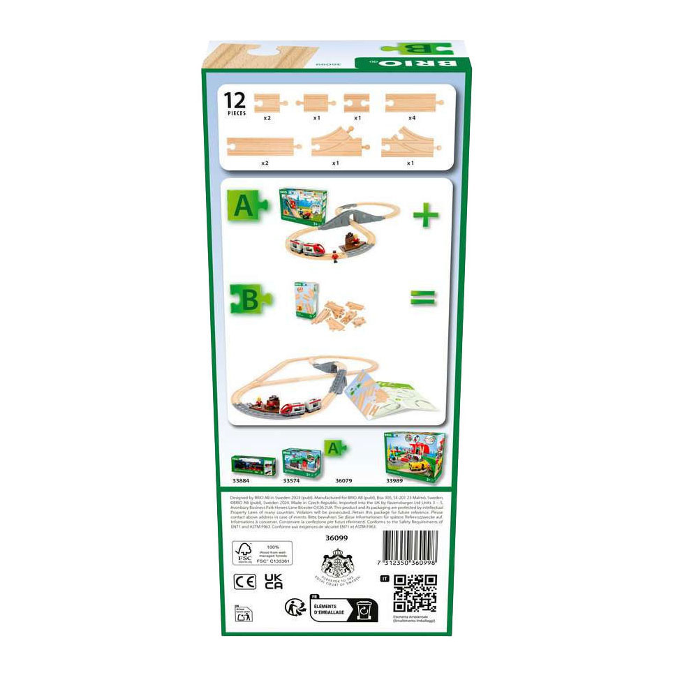 Brio Rails Start Pack B - 12dlg.