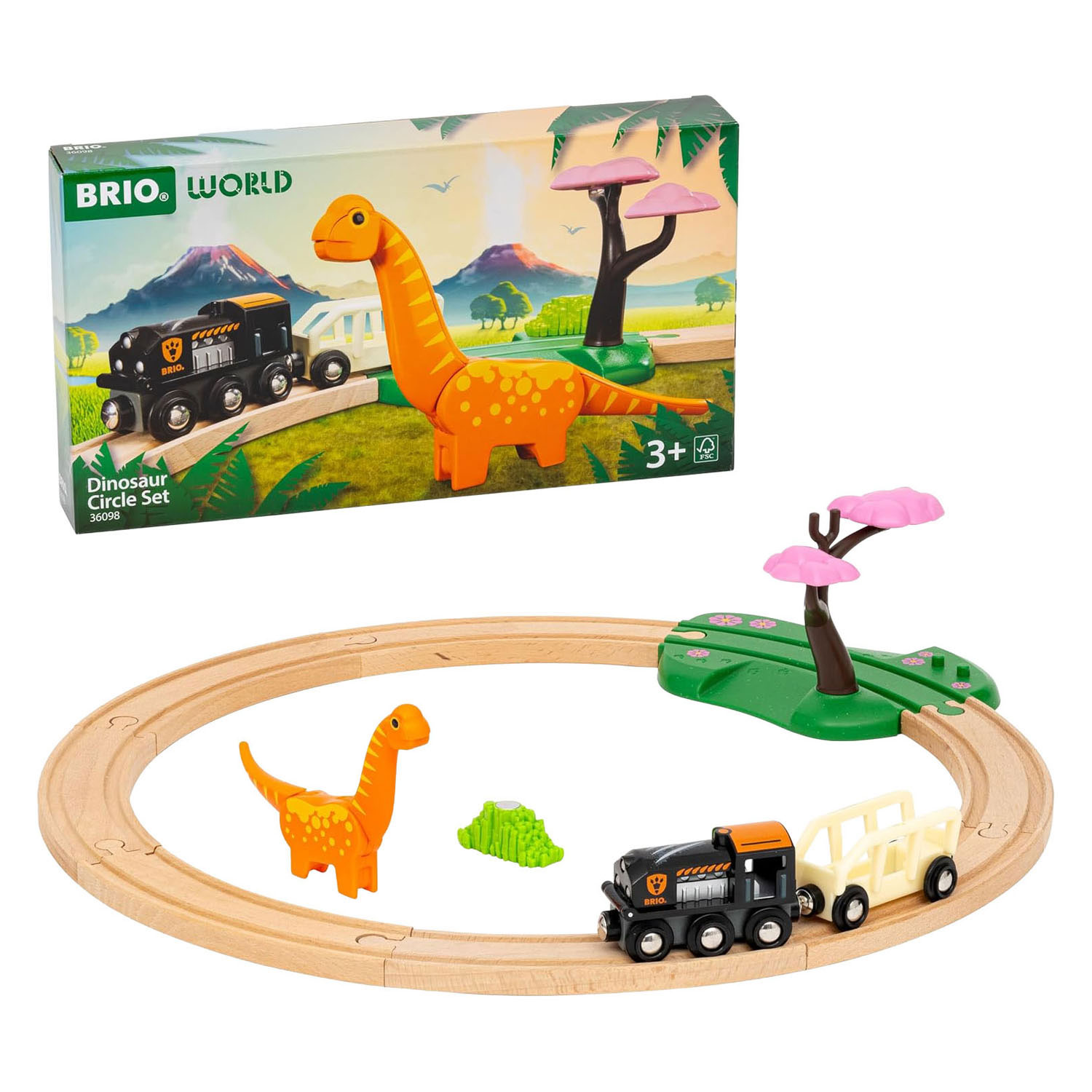 Brio Dino-Zugset – 12-teilig