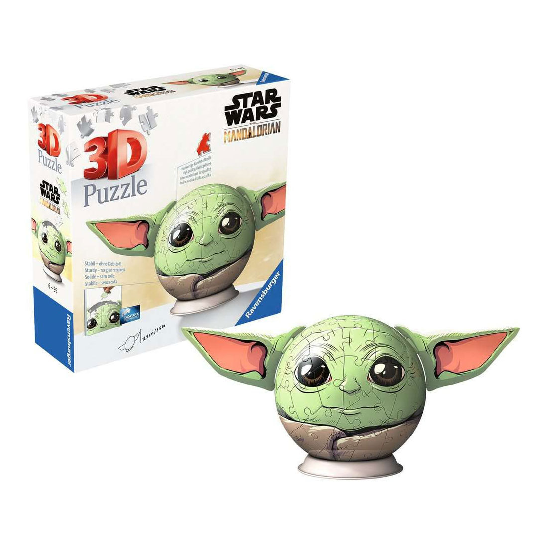 Ravensburger 3D Puzzel Strar Wars Grogu met Oren - 77st.