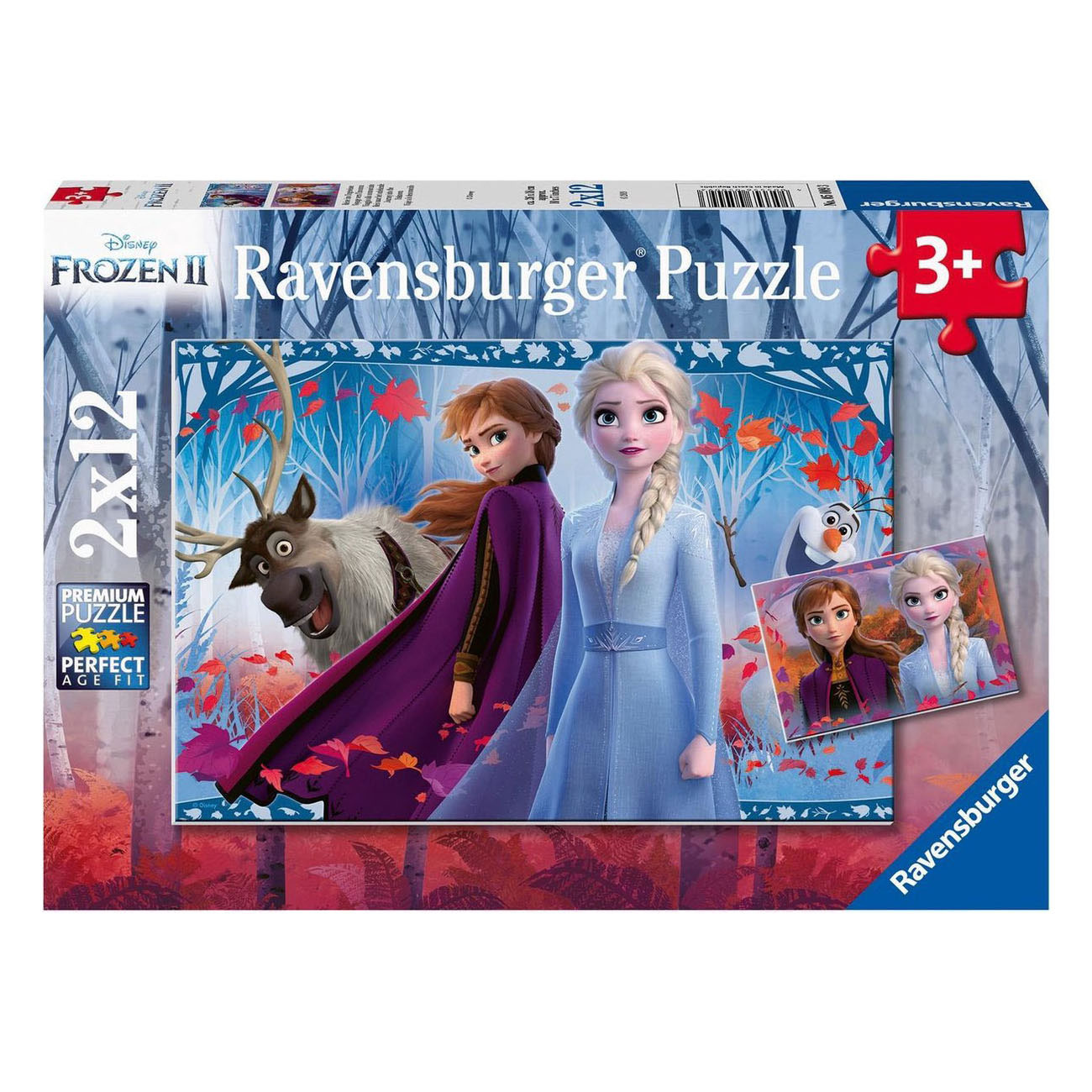Ravensburger Legpuzzel Frozen 2 Reis naar het onbekende - 2x12st.