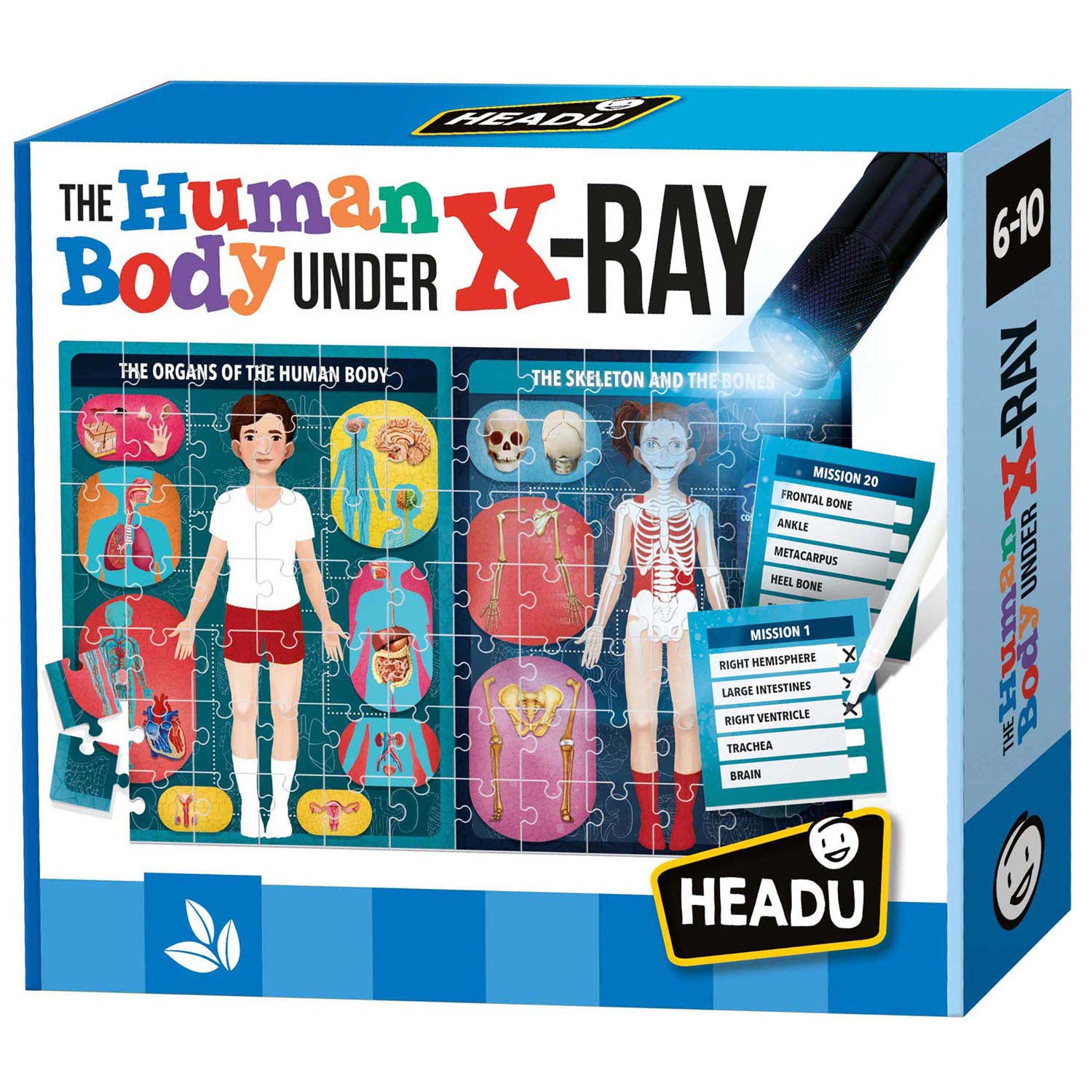 niet strelen Omgeving Headu The Human Body Under the X-Ray Puzzel Spel ... | Lobbes Speelgoed