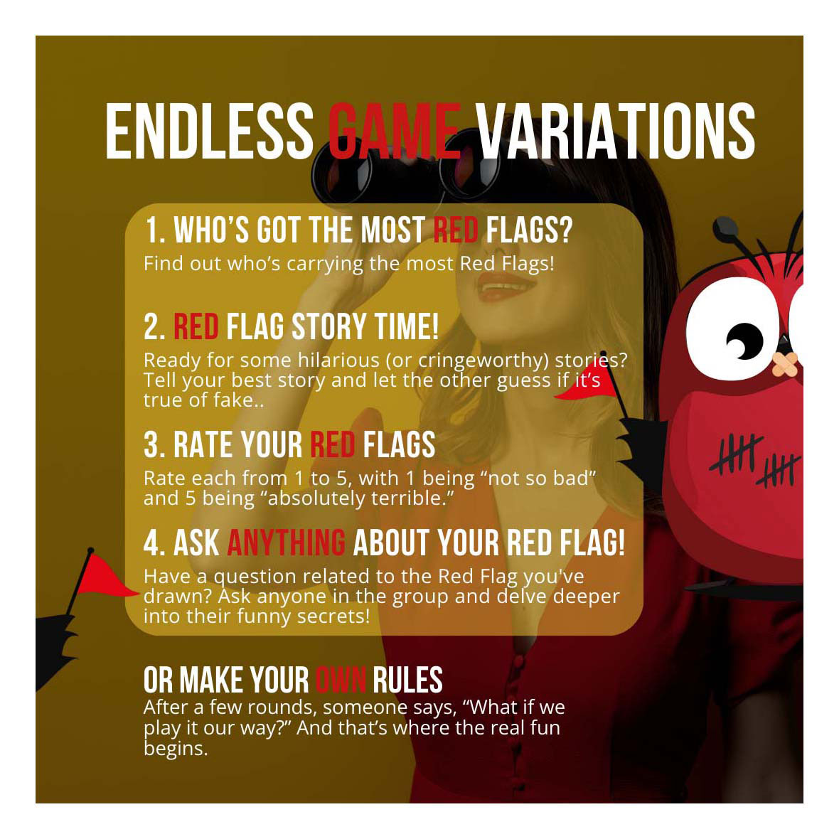 Raise Your Red Flag Original Edition Party Game (Engelstalig)