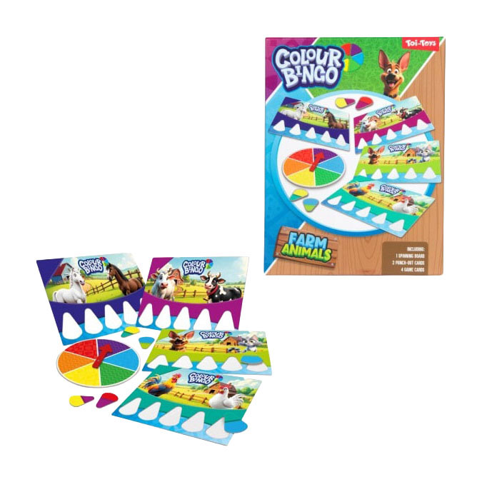 Bauernhof-Tier-Malbingo