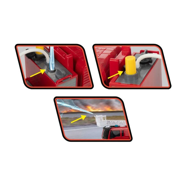 Camion-échelle de pompiers Vehicool - 28 cm