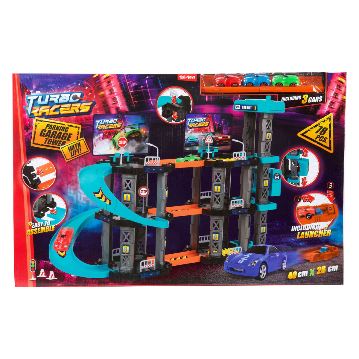 Garage de stationnement pour pilotes de course turbo avec ascenseur