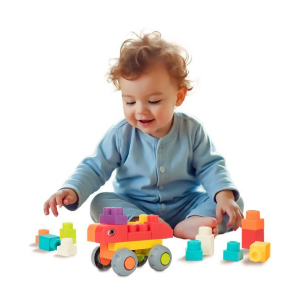 Little Stars Soft Bouwstenen in Opbergbox - 48st.