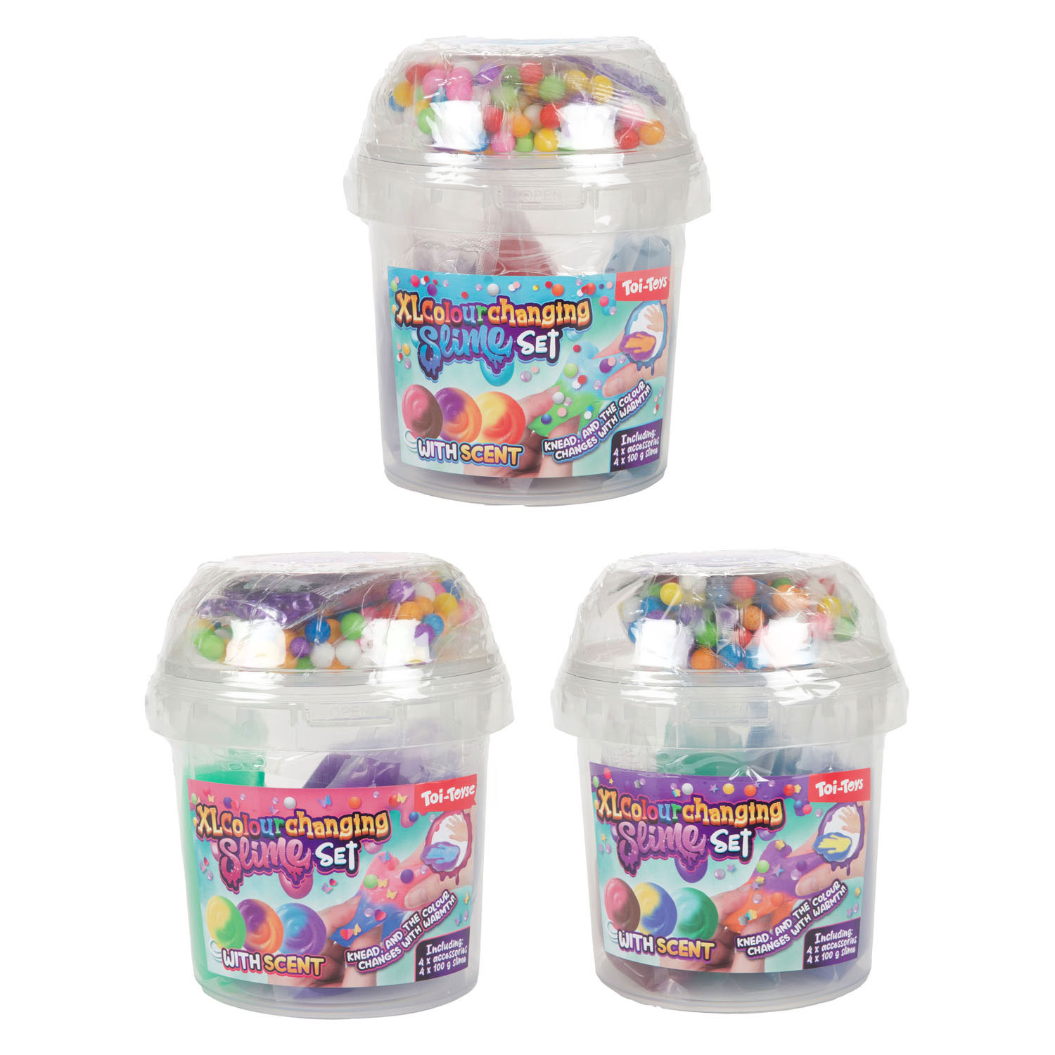 Ensemble de slime XL parfumé - 8 pièces.