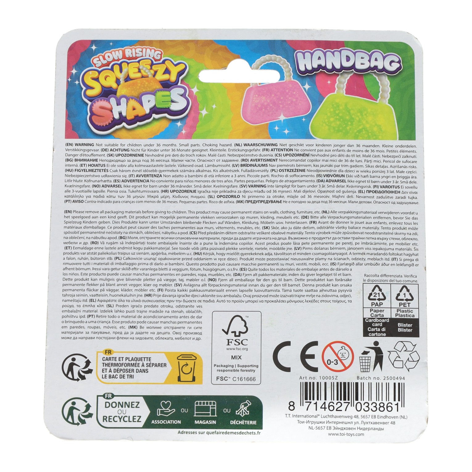 Glitter Knijphandtas - 8 cm