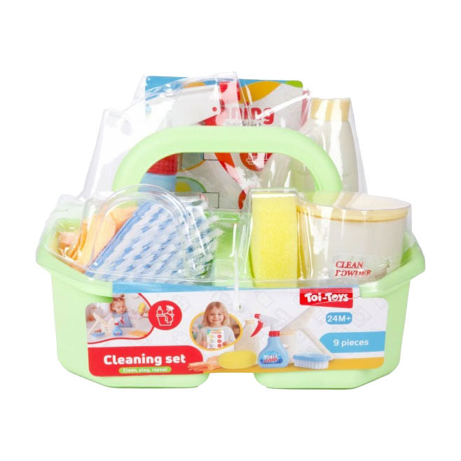 Ensemble de jouets de nettoyage - 9 pièces.