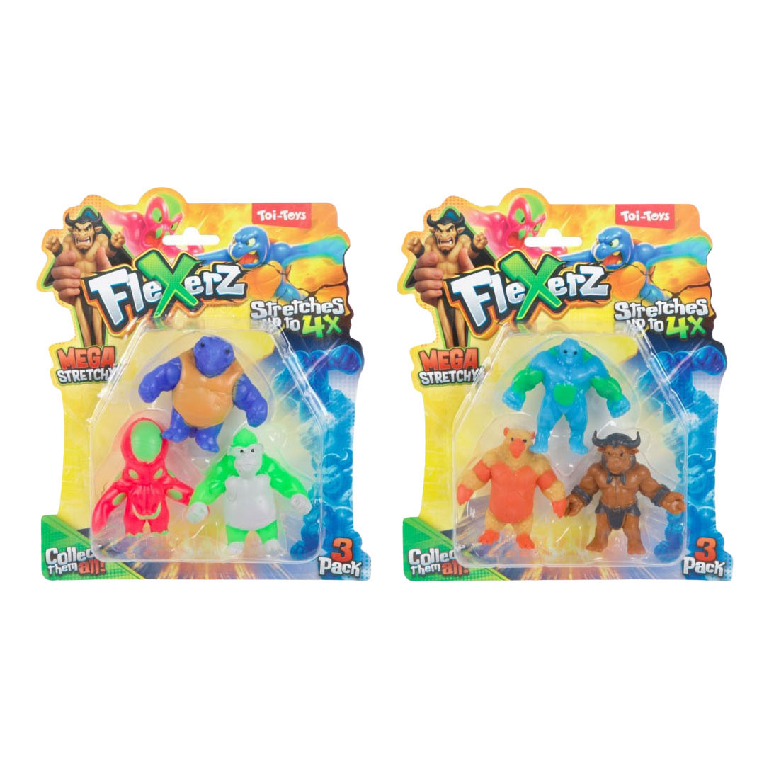 Figurine Anti Stress Flexerz 6cm - 3pcs.