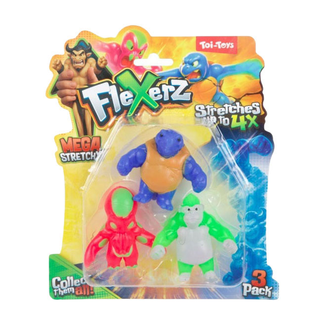 Figurine Anti Stress Flexerz 6cm - 3pcs.