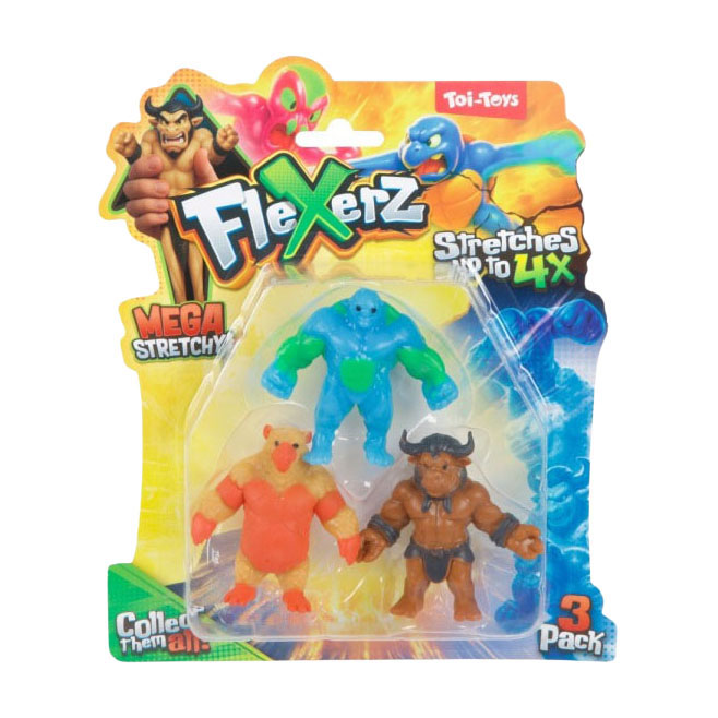 Figurine Anti Stress Flexerz 6cm - 3pcs.