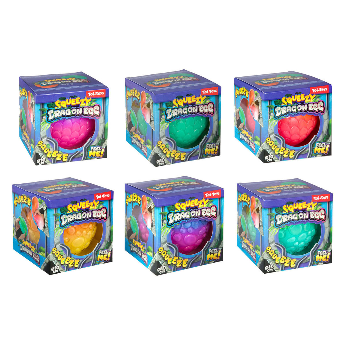 Balle anti-stress remplie de mousse - 12 cm