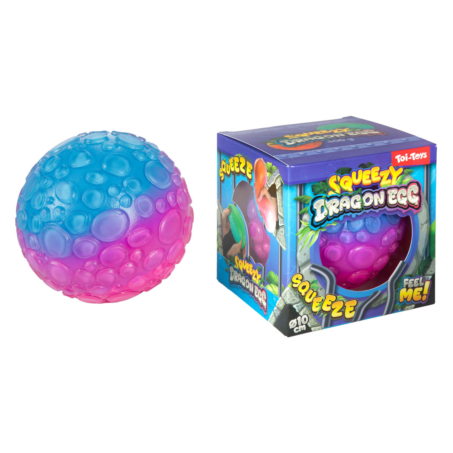 Balle anti-stress remplie de mousse - 12 cm