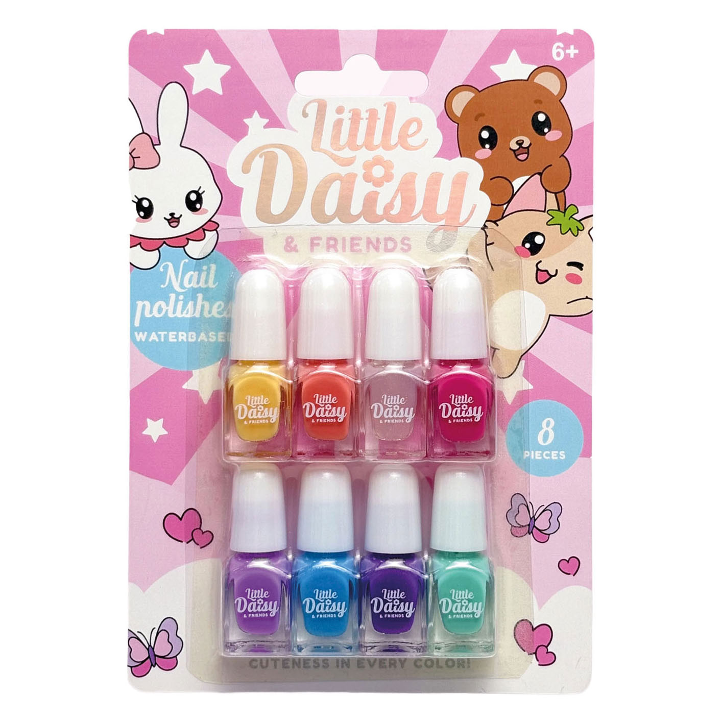 Little Daisy Glitter Nagellak op Waterbasis 2ml - 8st.