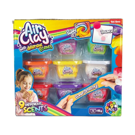 Argile crémeuse, super douce et parfumée - 9 pièces.