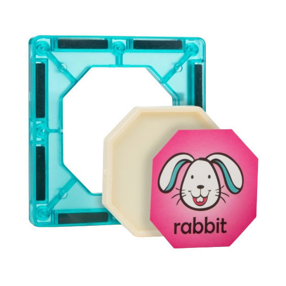 Jeu de construction magnétique pour circuit à billes - 78 pièces.