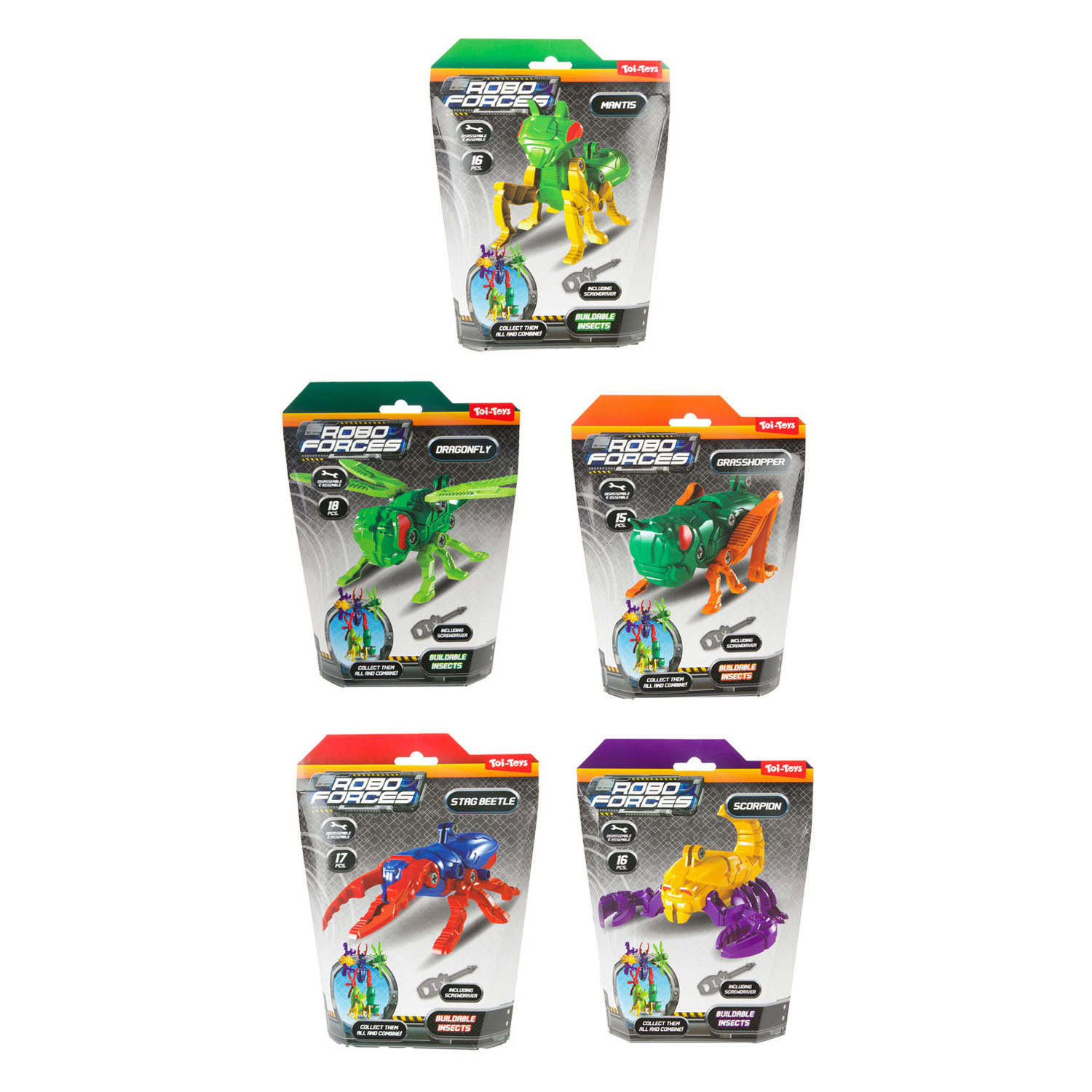 Monteerbaar 3D Insect - 5-in-1