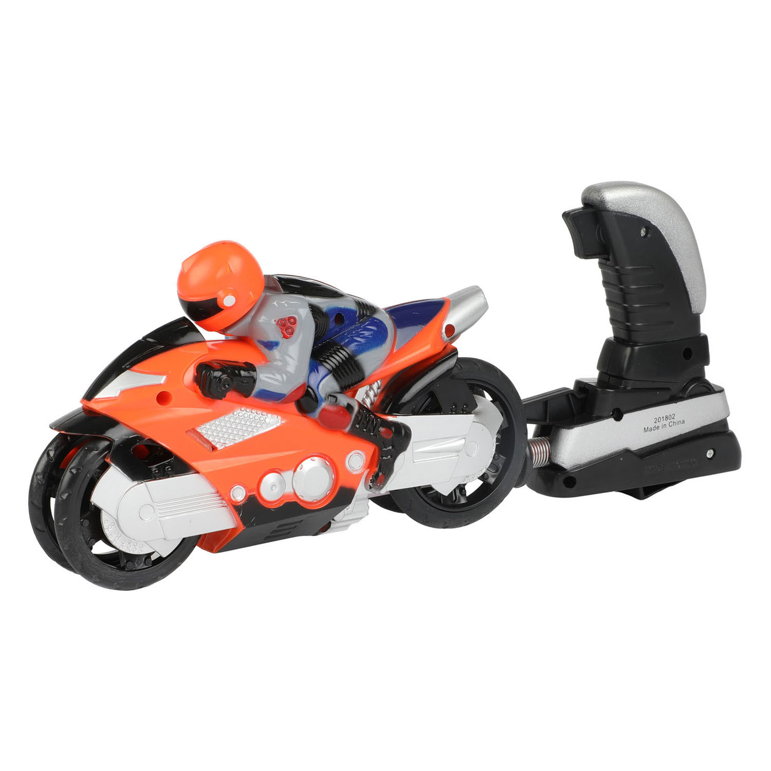 Turbo Racers Rijder op Motor met Afschieter