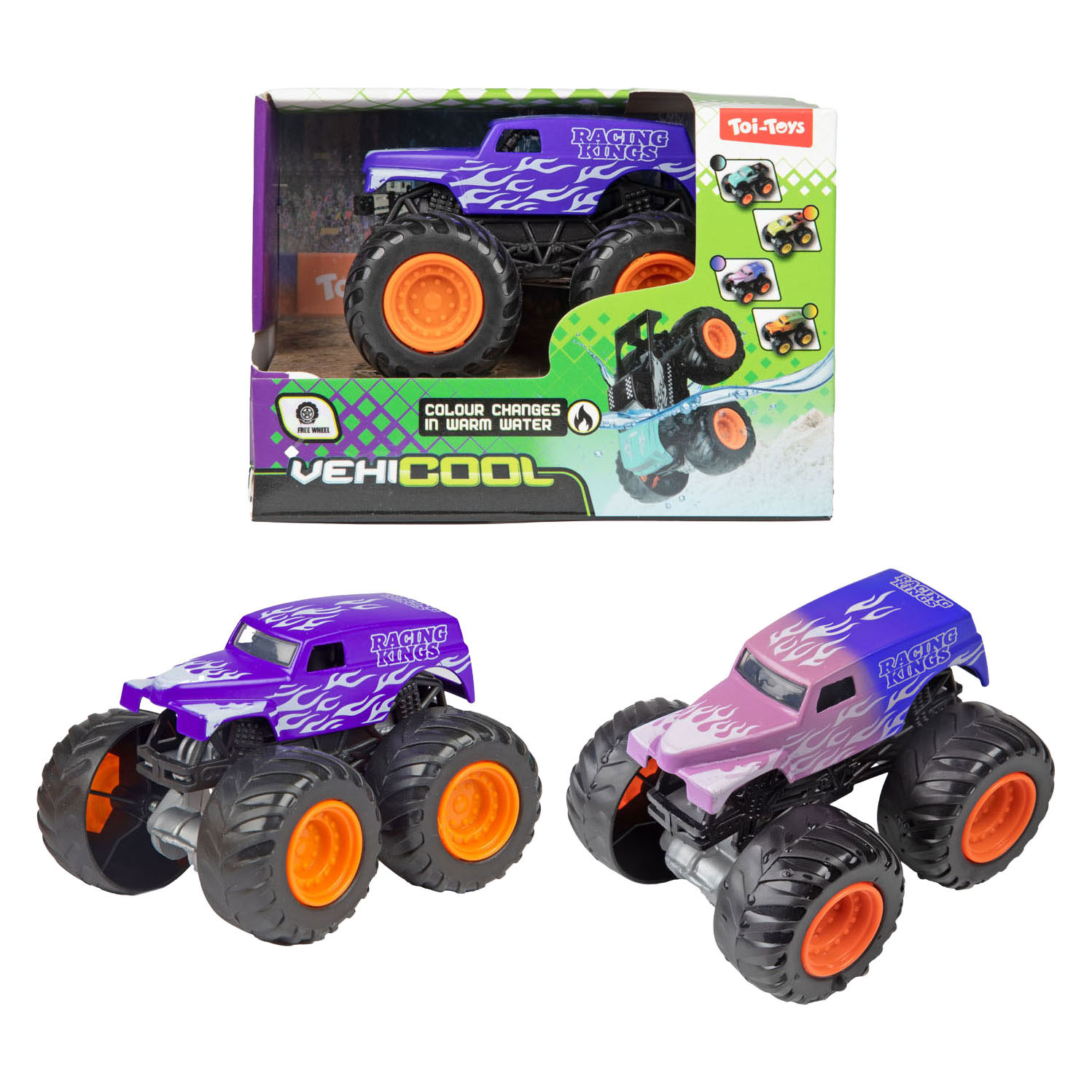 Vehicool Kleurveranderende Monster truck - 8,5cm