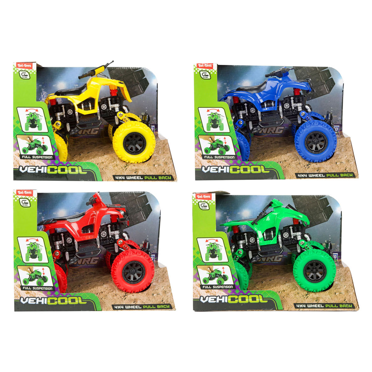 Vehicool Pull Back Quad - 16 cm