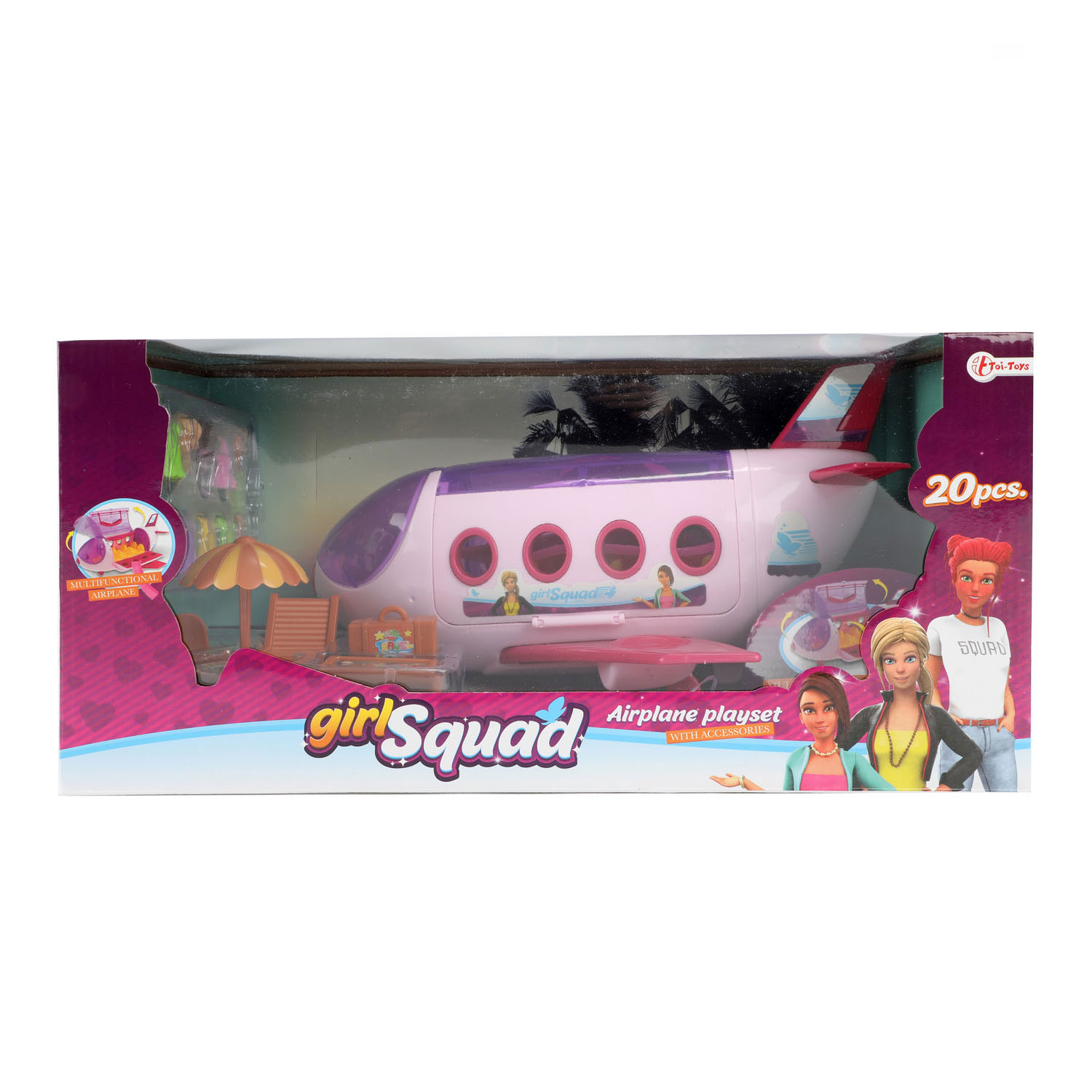Girl Squad Flugzeug-Spielset