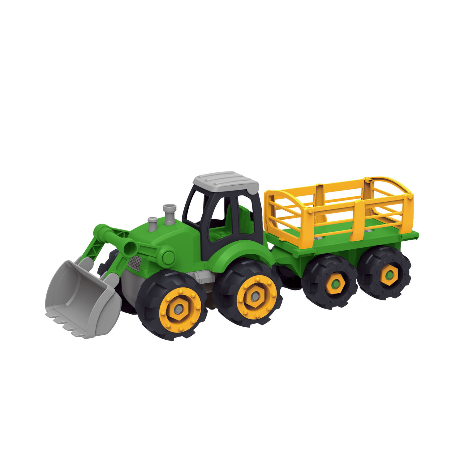 Tractor met Trailer in Opbergbox