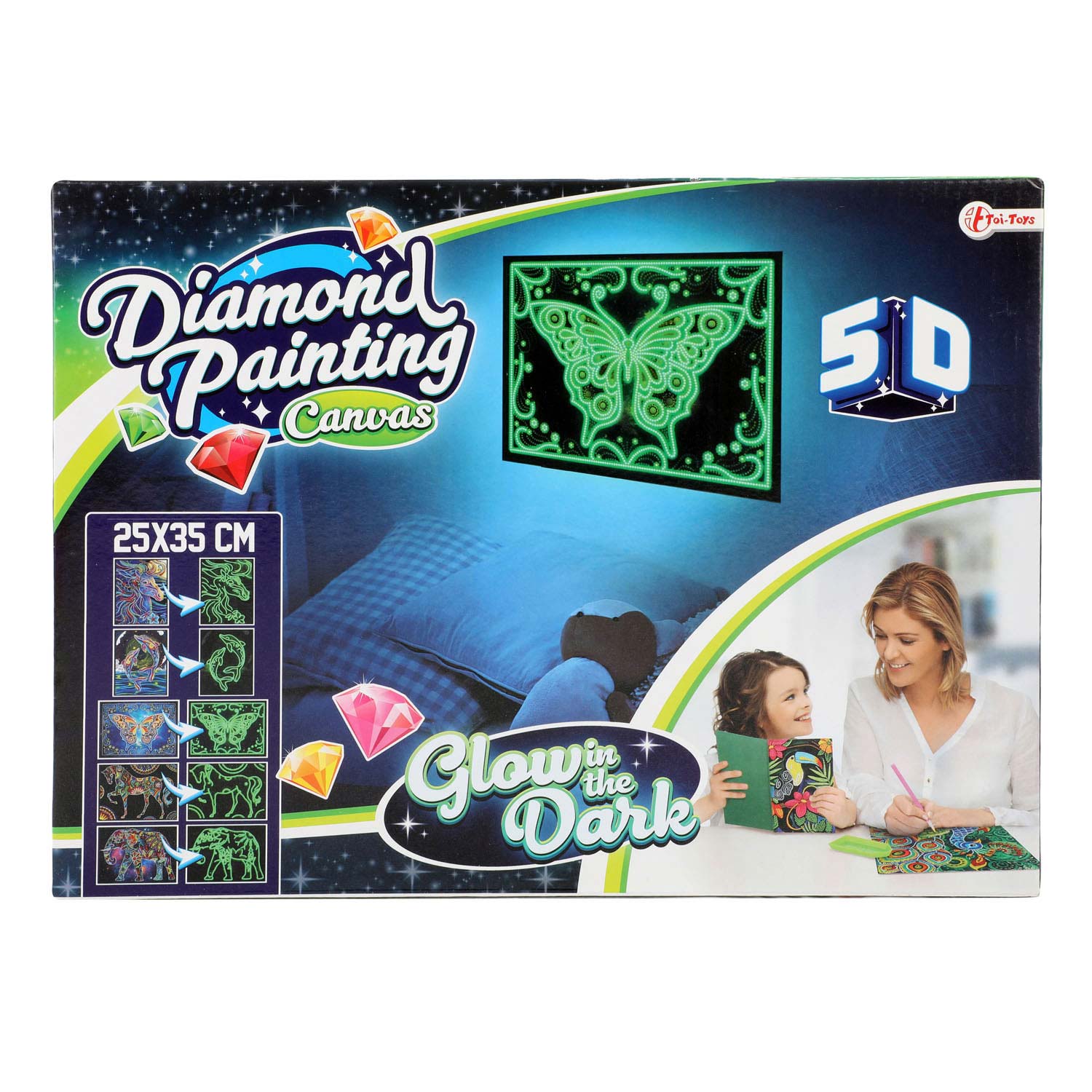 Diamond Painting Glow in the Dark - Vlinder