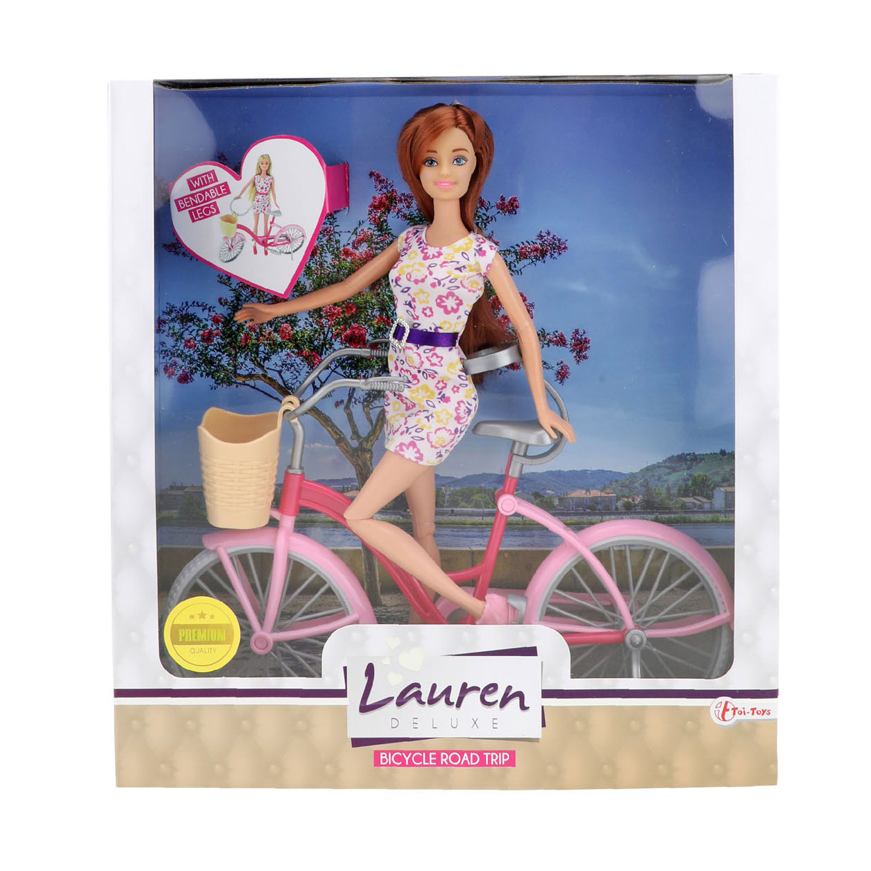 Lauren Teen Puppe mit Fahrrad – Brünette