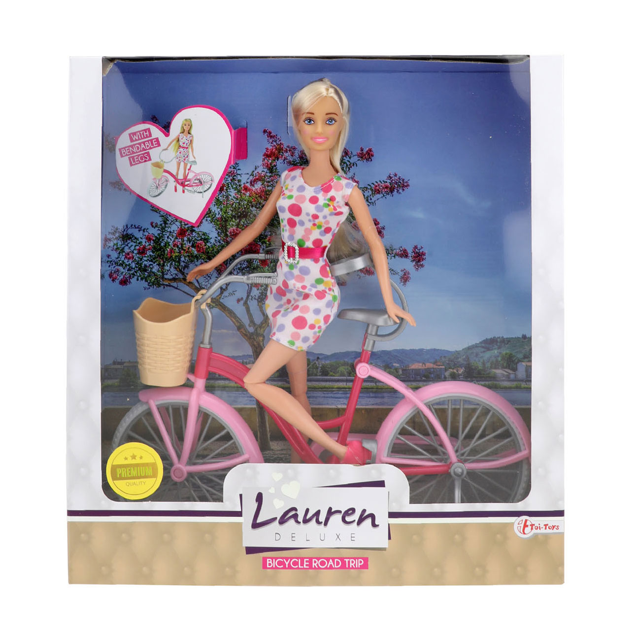 Lauren Teen Doll mit Fahrrad – Blond