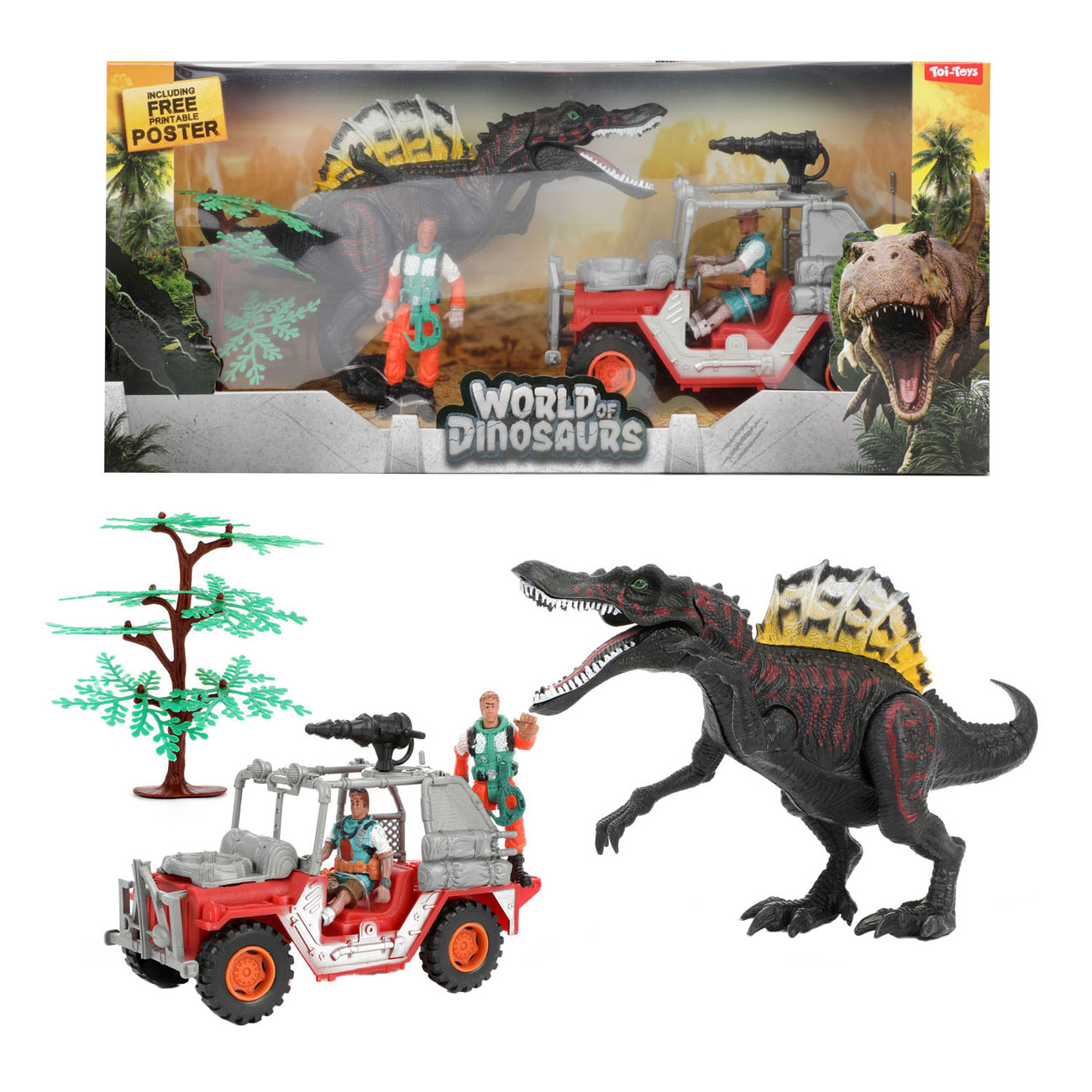 Dinosaurier Spielzeug Rennstrecke, ab 3 Jahren