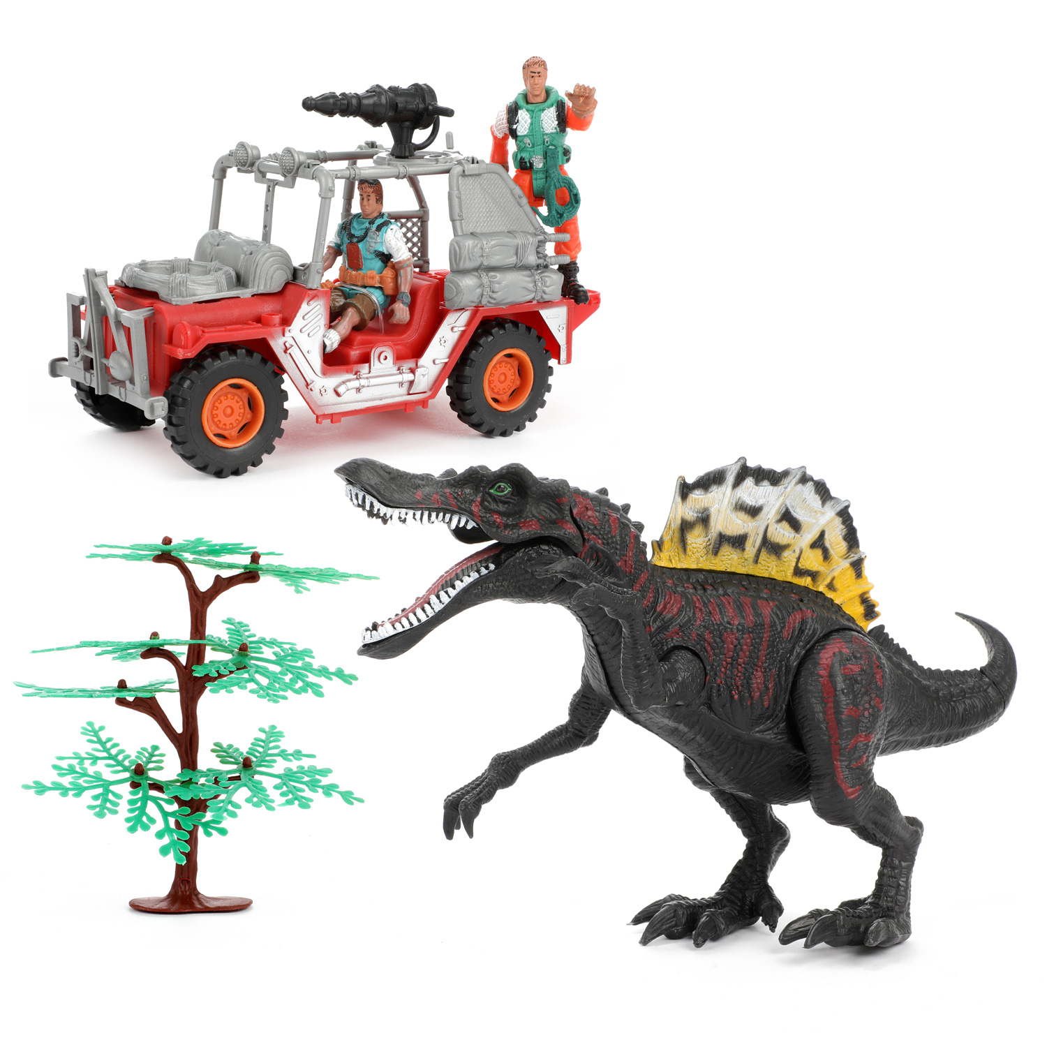 World of Dinosaurs Spielset – Jeep mit Dino