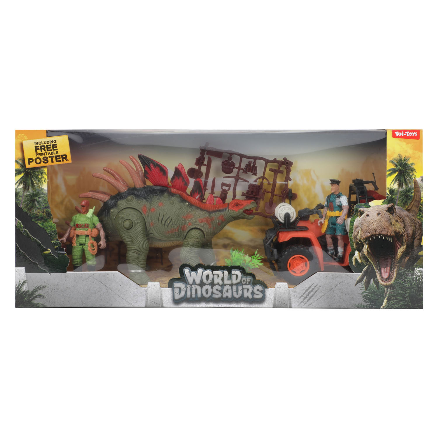 World of Dinosaurs Spielset Quad mit Dino