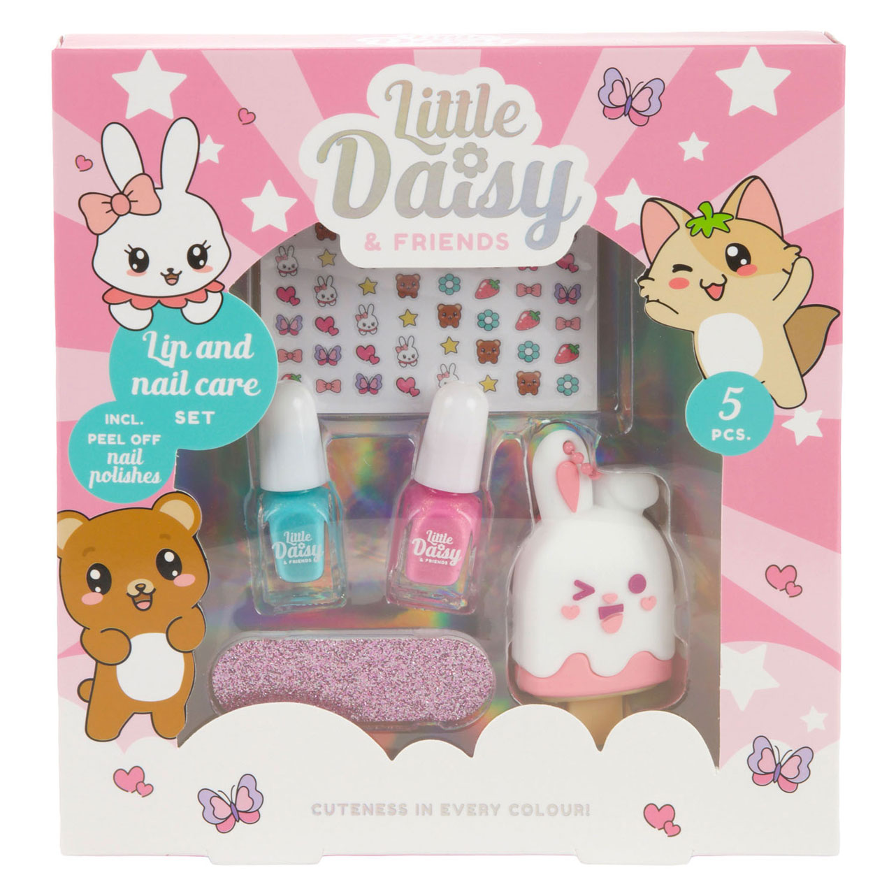 Little Daisy Lippen en Nagel Set Konijn - 5dlg.