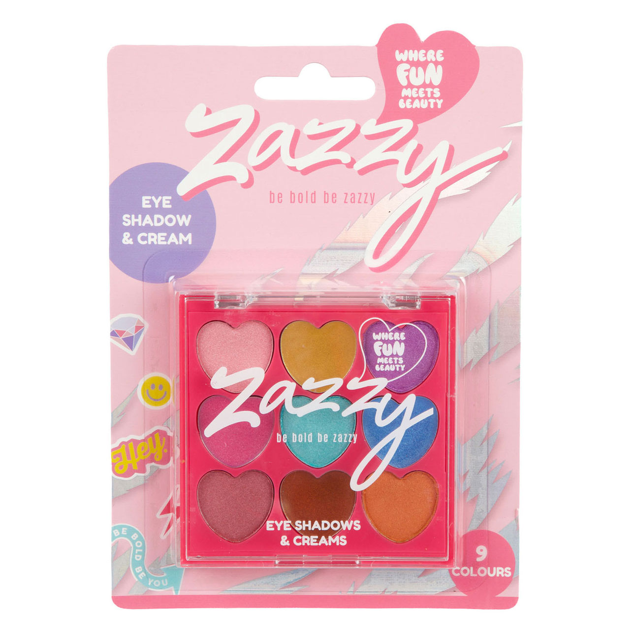 Zazzy Oogschaduw Creme Palet in Hartvorm - 9st.