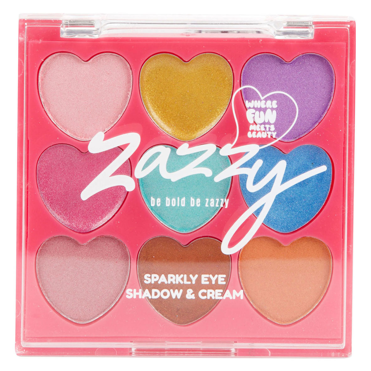 Zazzy Oogschaduw Creme Palet in Hartvorm - 9st.