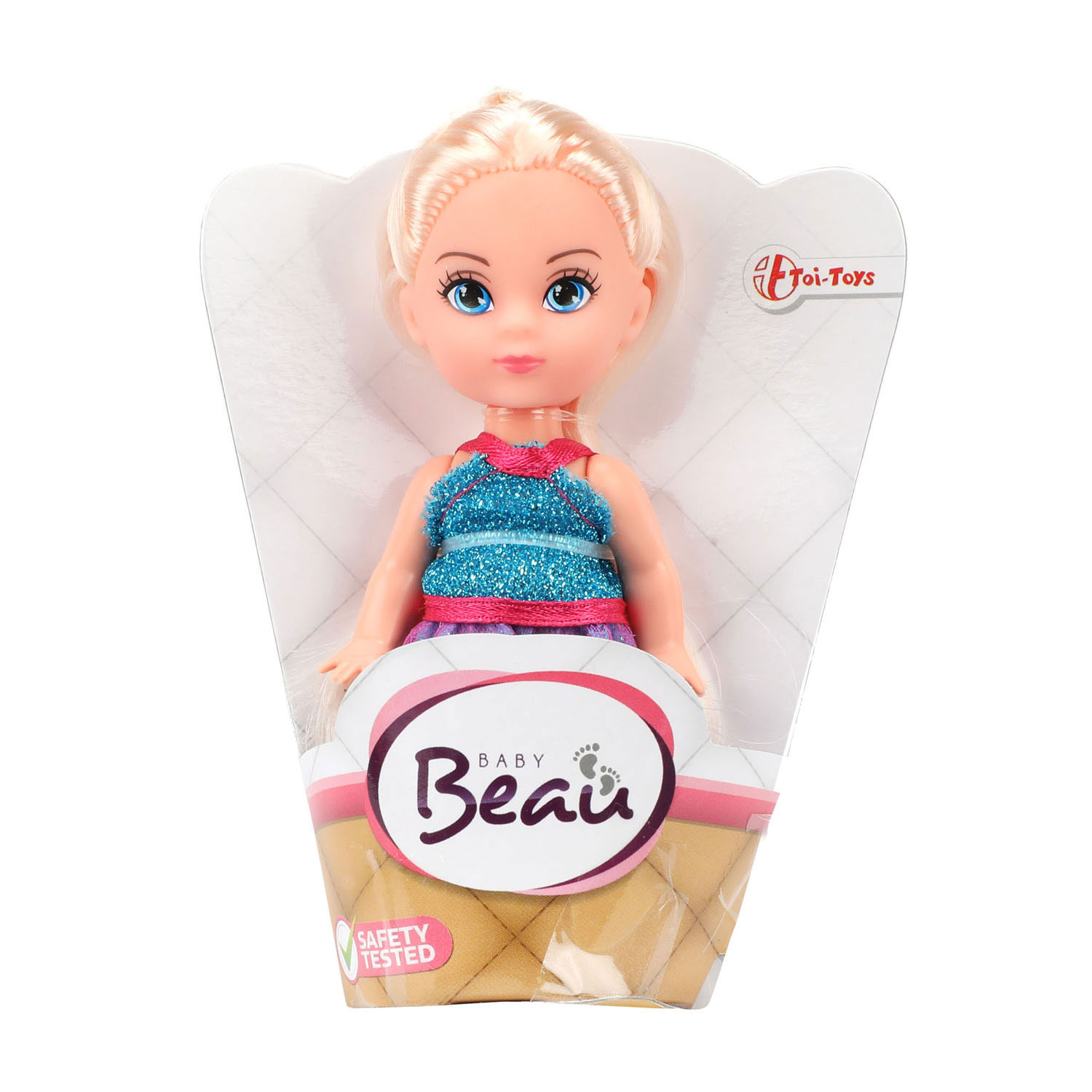Baby Beau Mini Babypop Prinses, 11cm