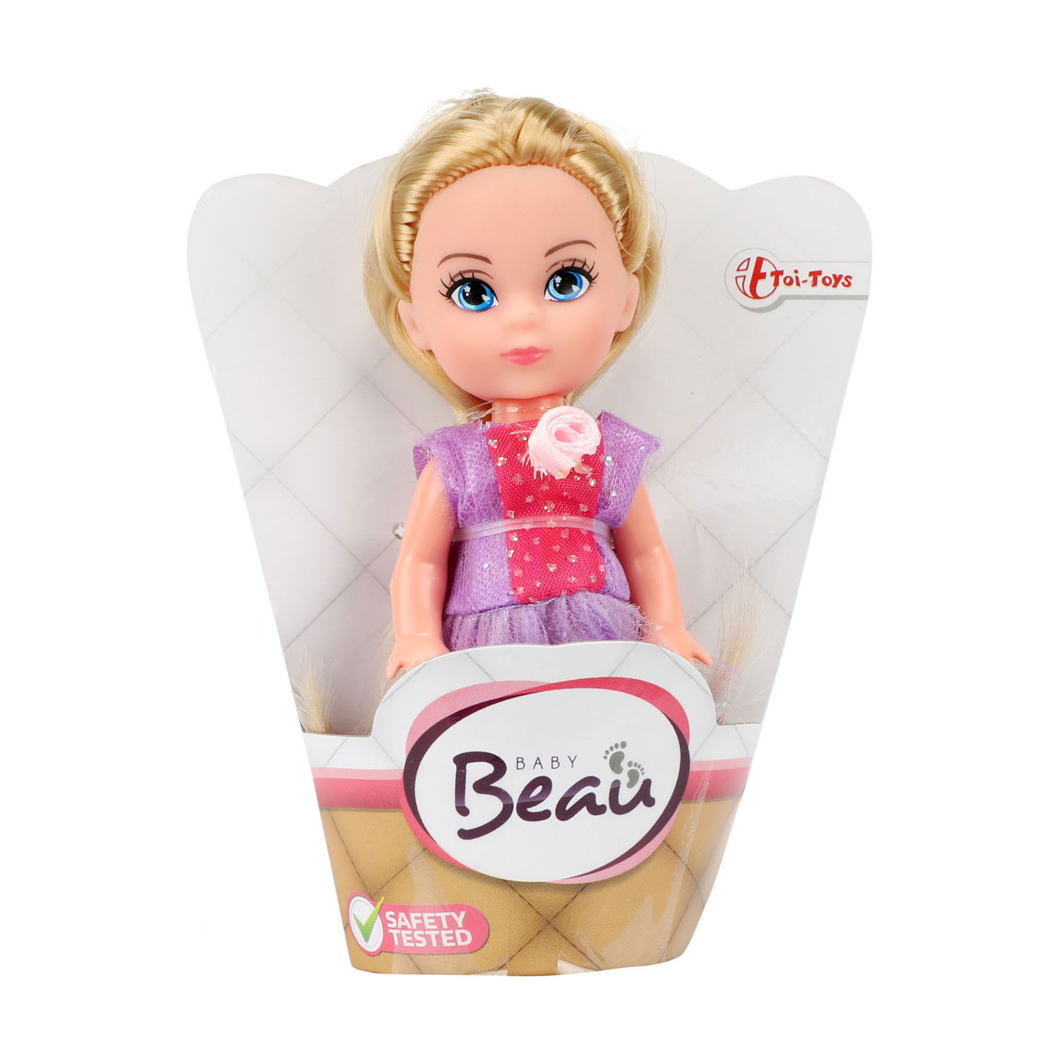 Baby Beau Mini Babypop Prinses, 11cm