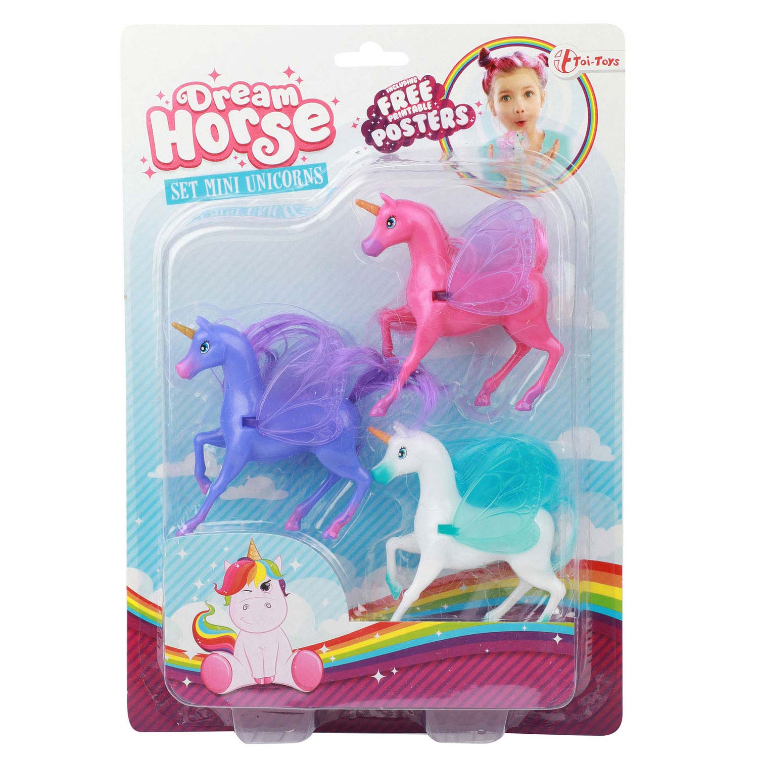 Toi Toys DREAM HORSE Einhorn mit beweglichen Flügeln Flügel Pferd Fantasie 
