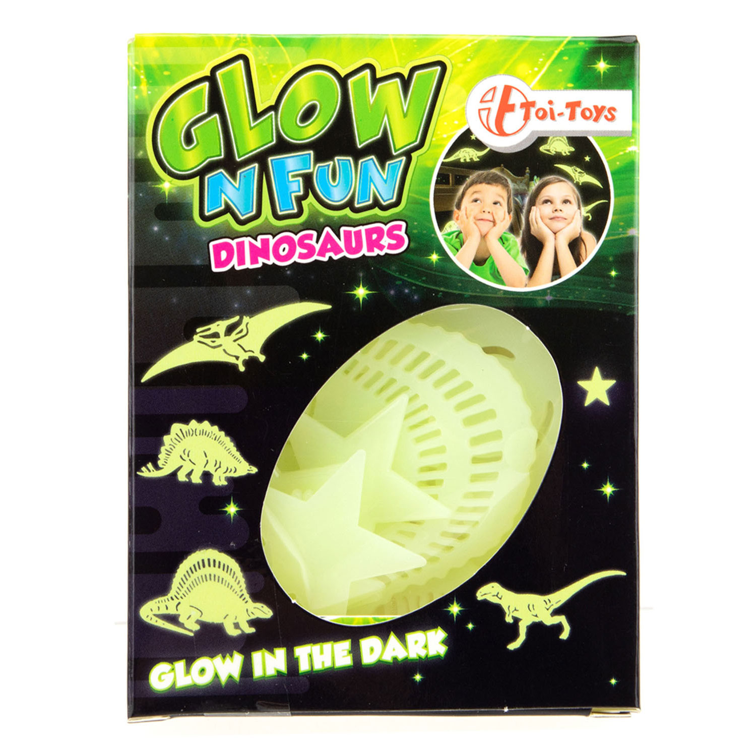 Glow N Fun Glow in the Dark Dino, 7st.