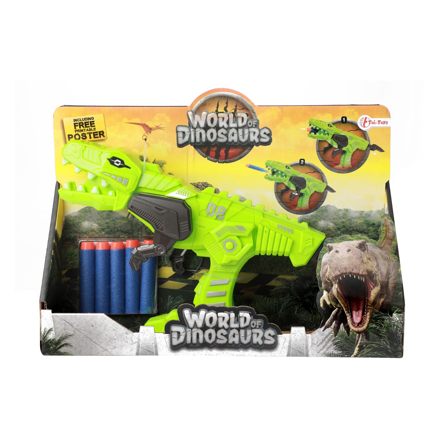 Acheter Pistolet de tir World of Dinosaurs avec flèches en