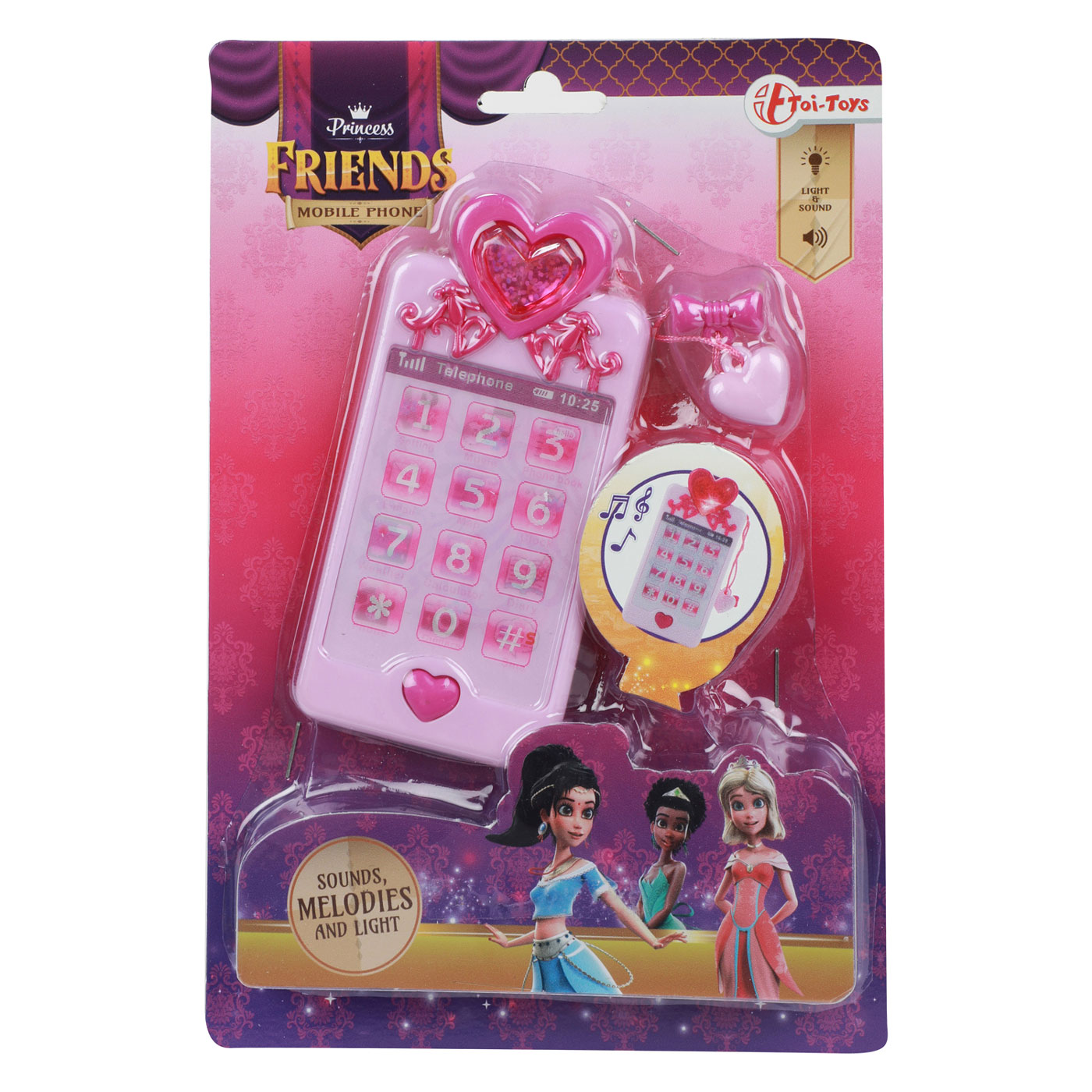 Princess Friends Mobile Spielzeugtelefon Rosa