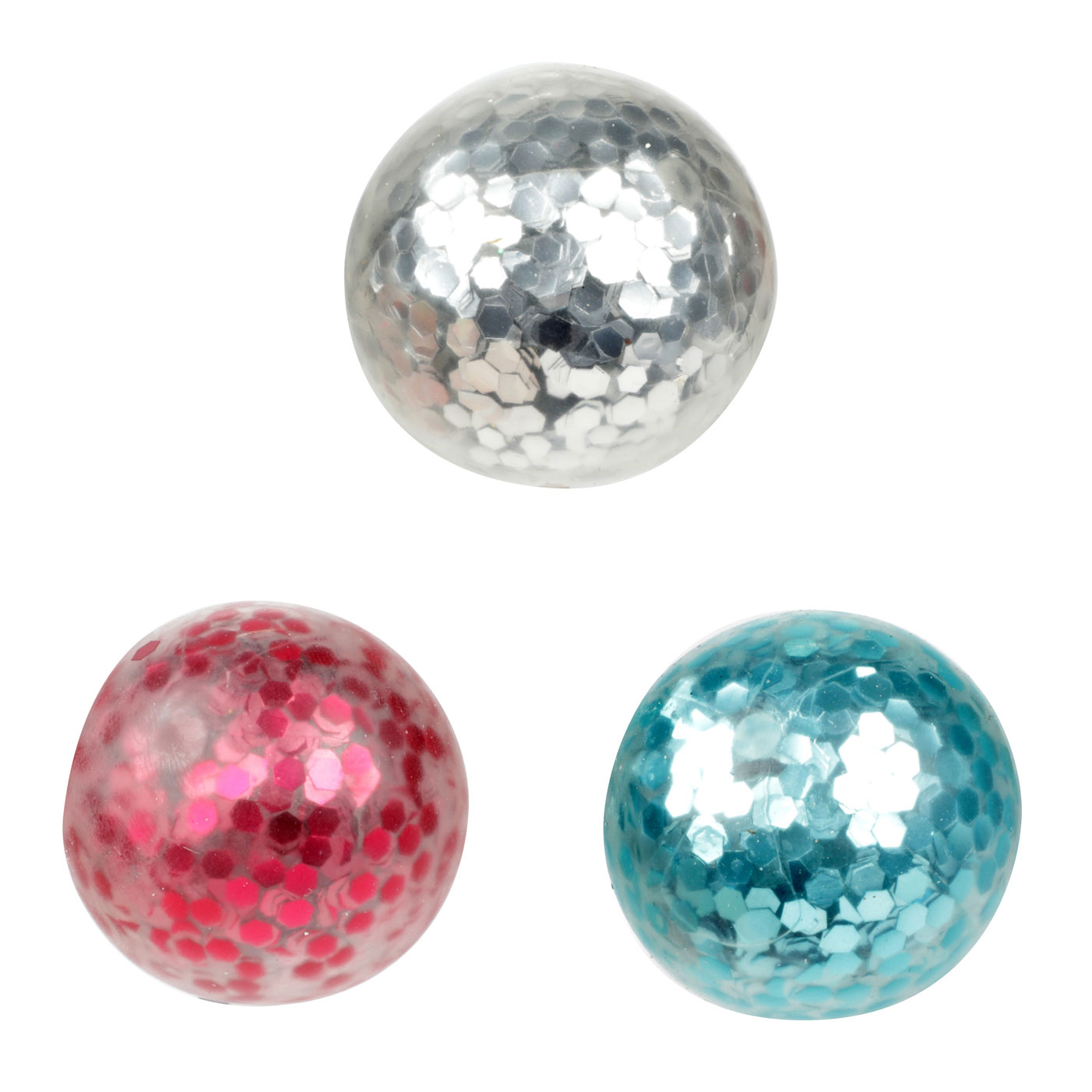 Window Crawler Squeeze Balls Glitter, 3 Stk.